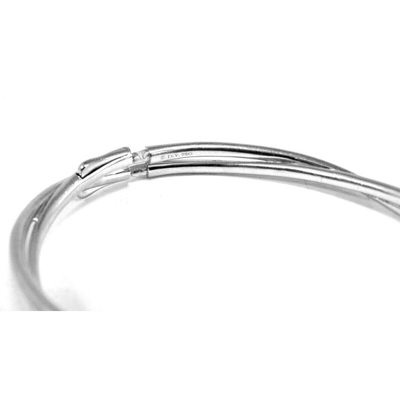 DAVID YURMAN 6MM CONTINUANCE TWISTED 18K WHITE GOLD BRACELET - Picture 4 of 4